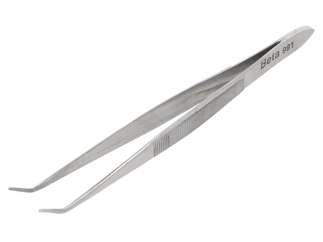 Pincet; 130mm; Bladen: gebogen; universeel Pincet; 130mm; Bladen: gebogen; universeel